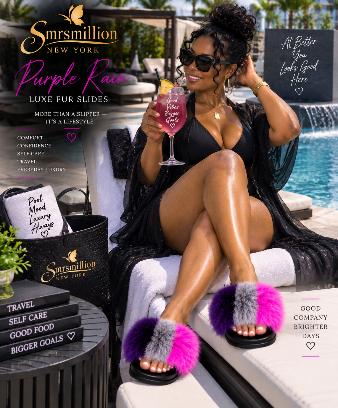 Purple Rain Luxe Slide