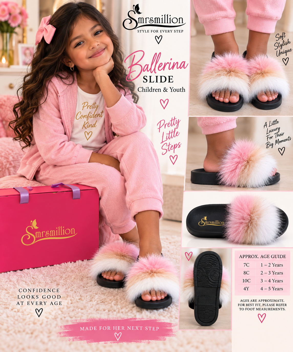 Ballerina Luxe Slide – Children & Youth
