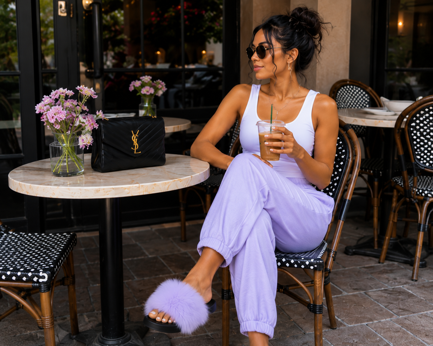 SMRSMILLION Lavender Slides