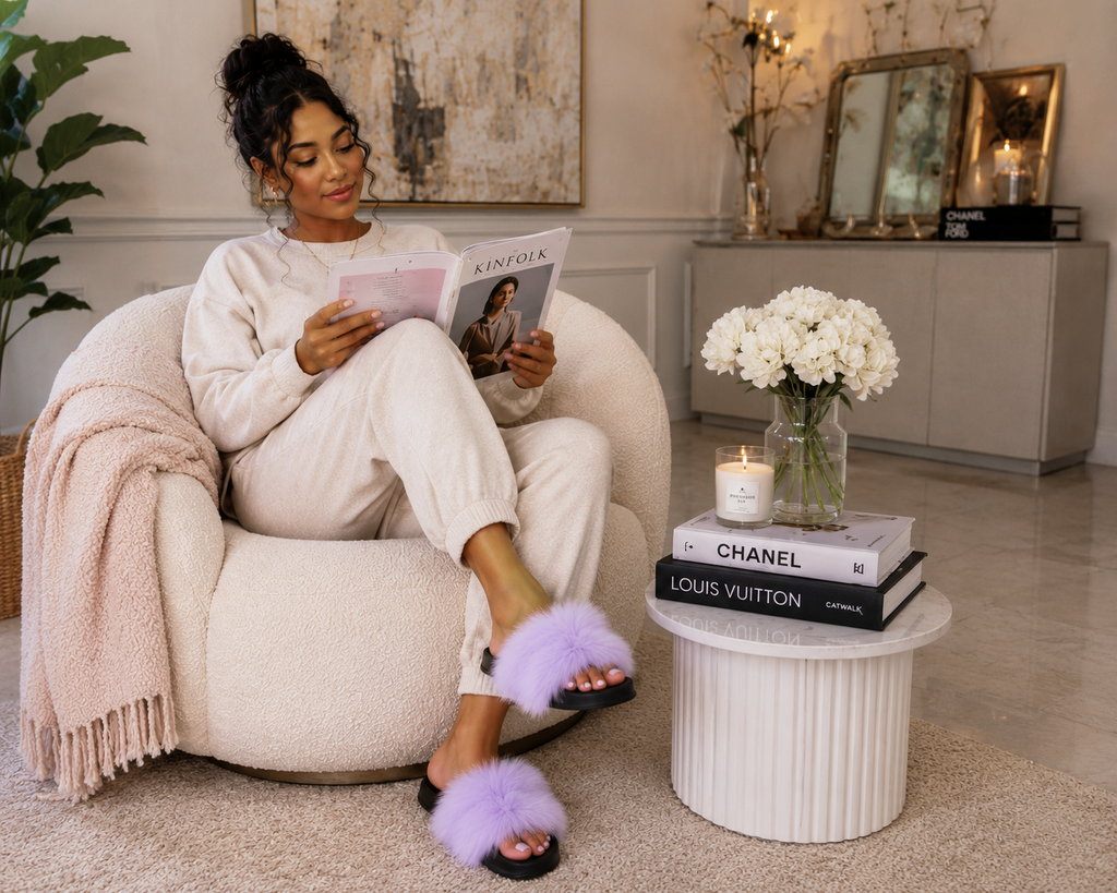 SMRSMILLION Lavender Slides
