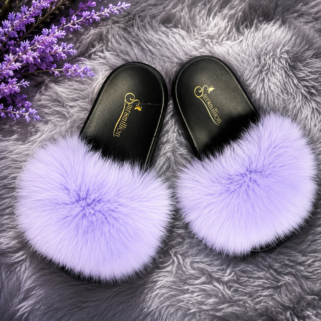 SMRSMILLION Lavender Slides