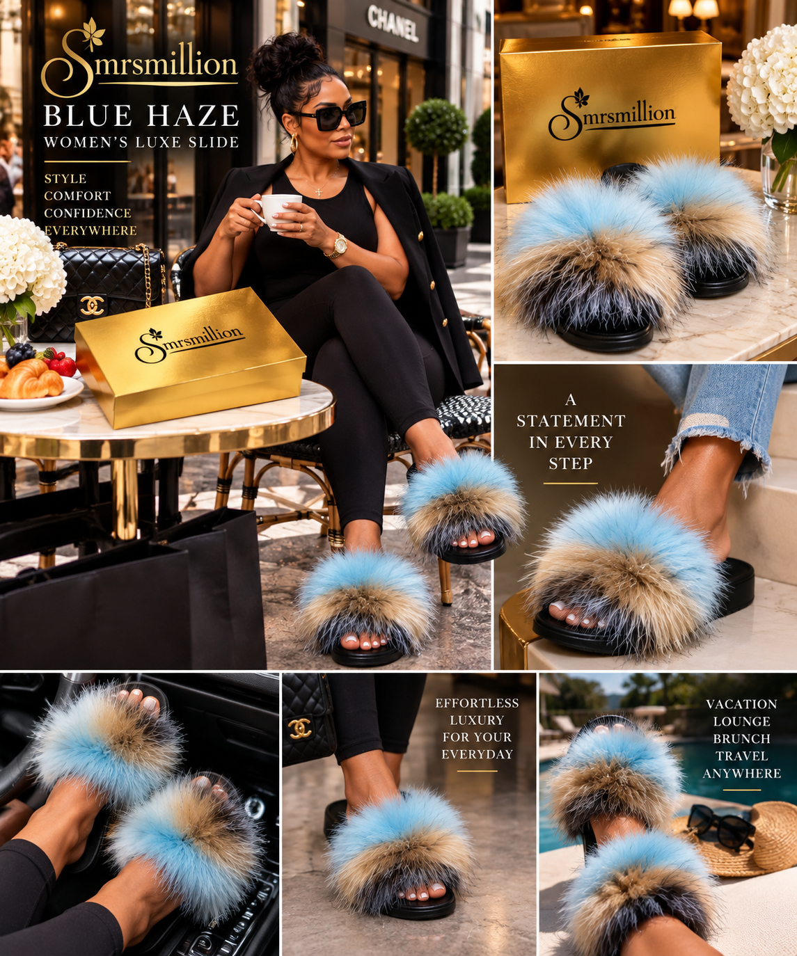 Blue Haze Women’s Luxe Slide