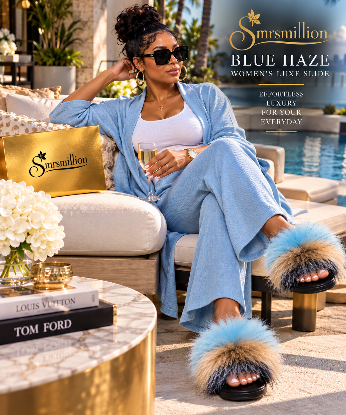 Blue Haze Women’s Luxe Slide