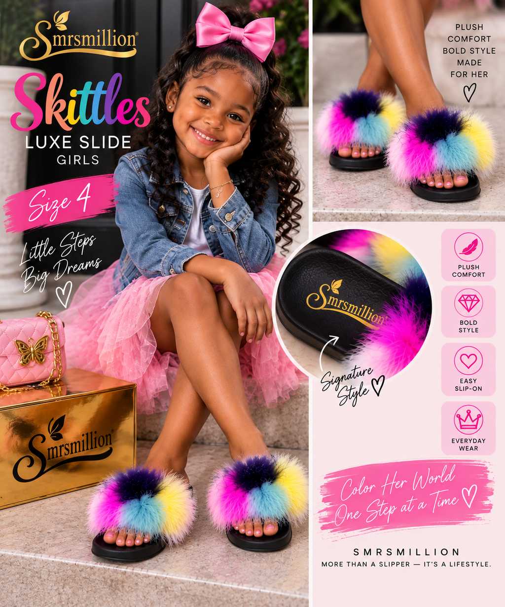 Skittles Luxe Slide – Girls & Women