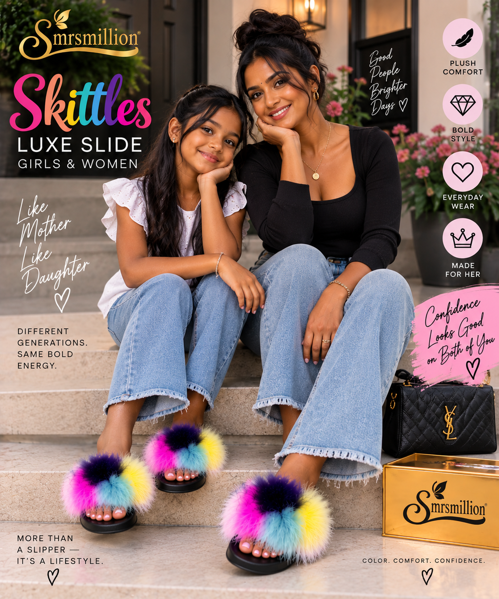 Skittles Luxe Slide – Girls & Women
