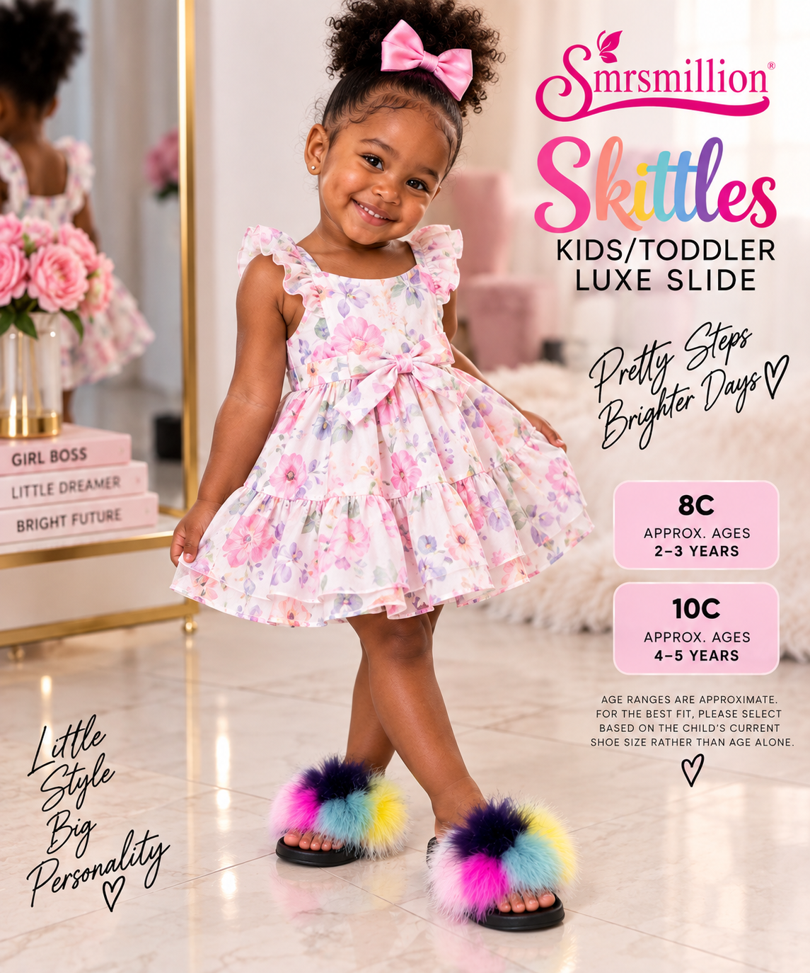Skittles Luxe Slide – Girls & Women