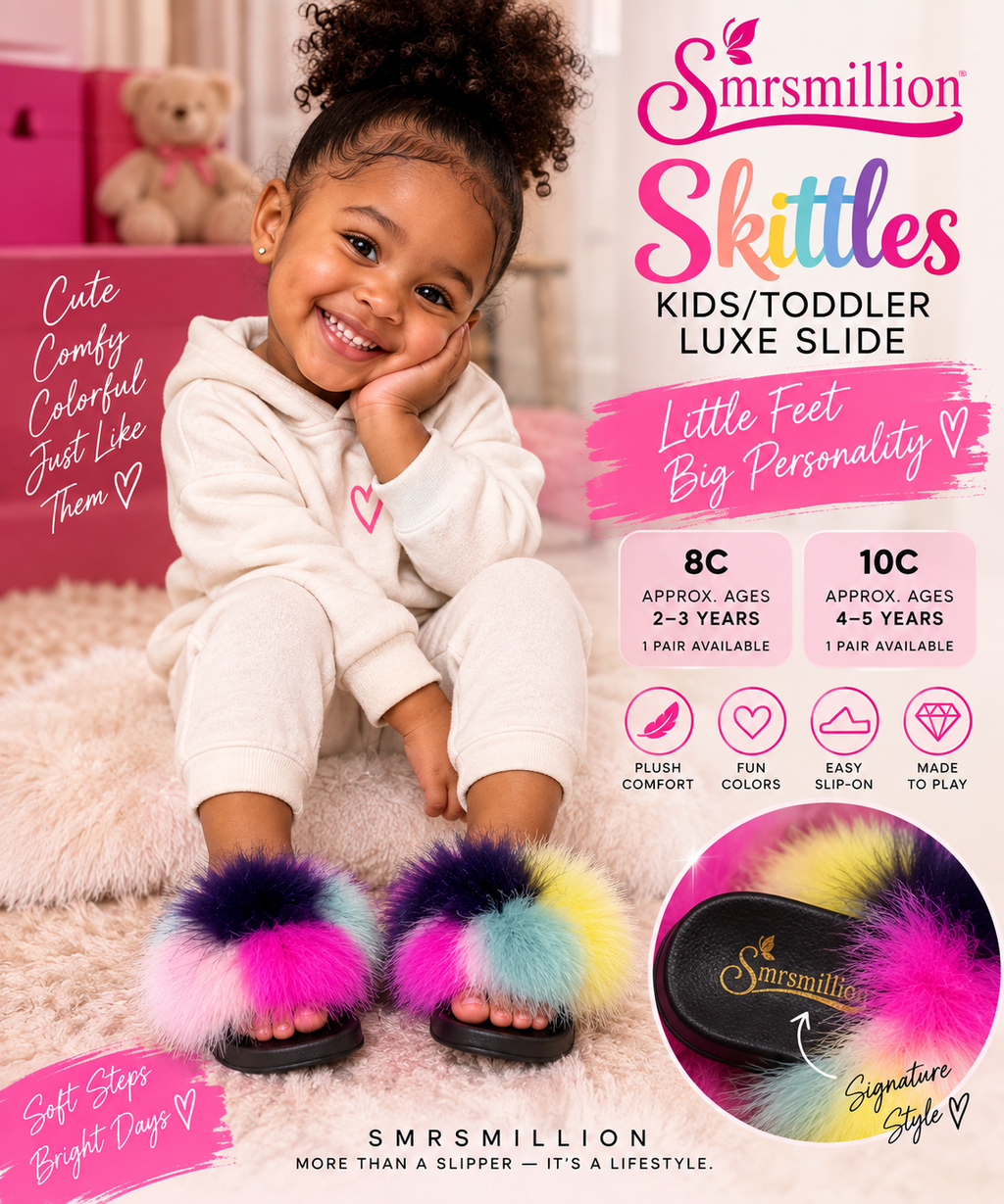 Skittles Luxe Slide – Girls & Women